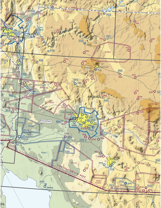 Arizona VFR Map
